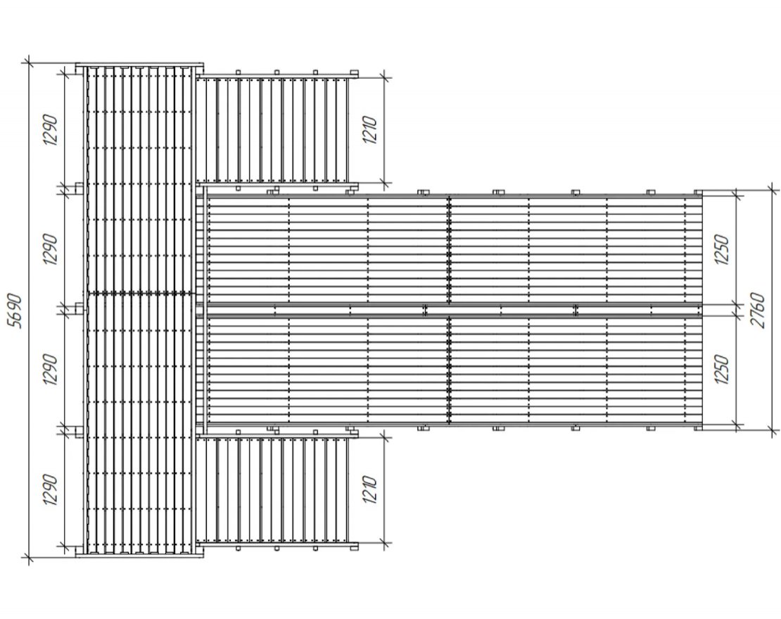 Зимняя горка TORUDA Север wood-4/1 (скат 6 м) - вид 4