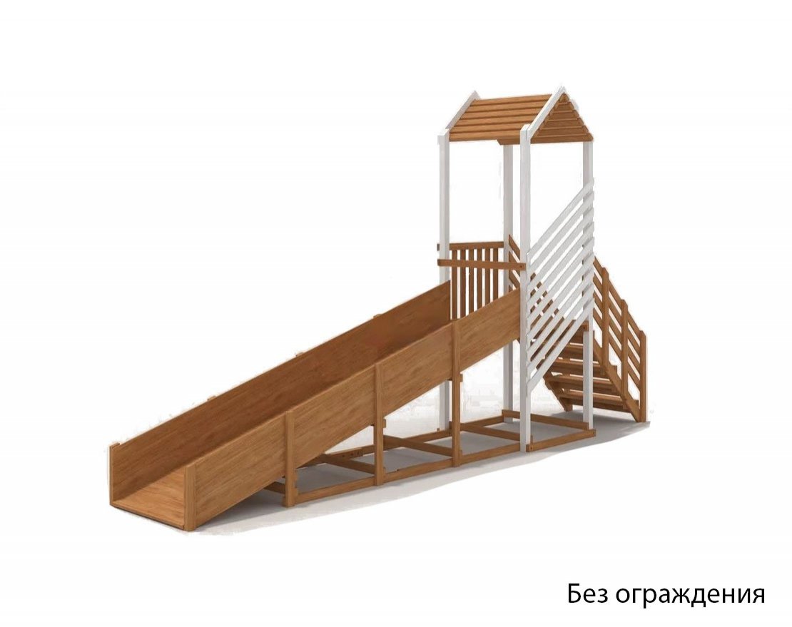 Зимняя горка Snow Fox, скат 5 м, без ограждения - вид 3